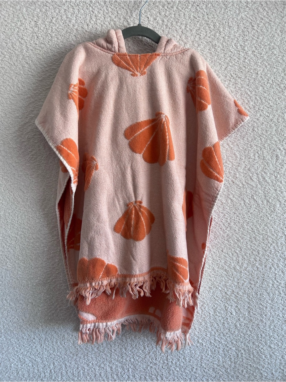 Brixton Phoenix Toddler Terry‎ Cloth Soft Hooded Towel Poncho Seashells One Size